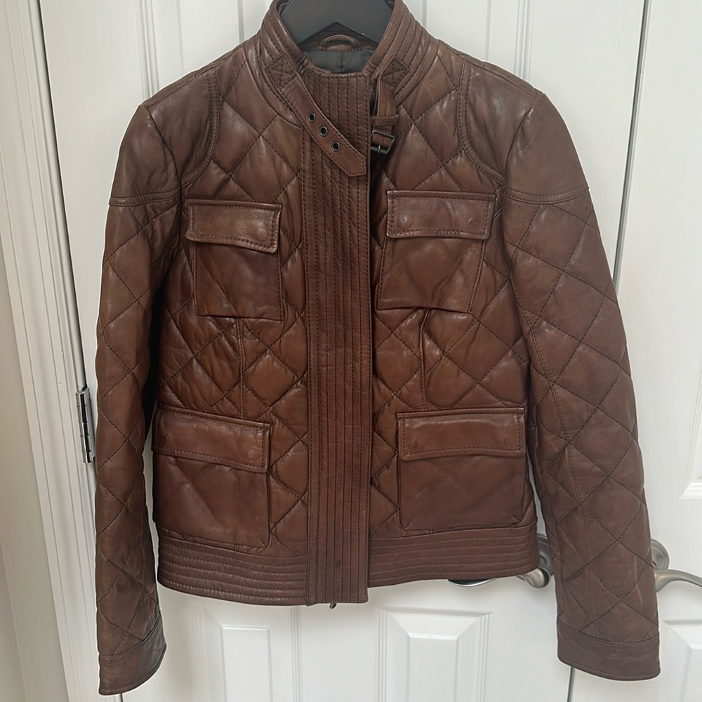 Eddie Bauer Leather Motorcycle Jacket